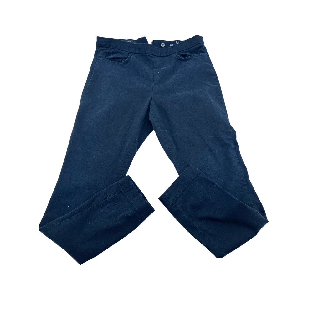 J.Crew Dannie Black Slim Leg Back Zip Trousers Pants Womens Size 8â